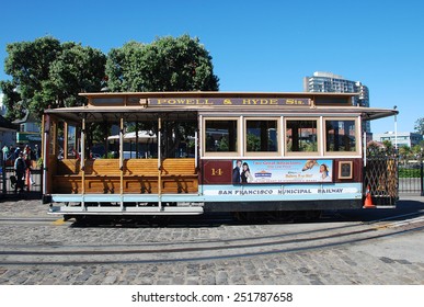 San Francisco, California - June 19 2011: Cable Car System Is A Unique Transportation Of San Francisco.