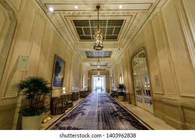 San Francisco California - May 19, 2019: Passage in the Palace Hotel - Shutterstock ID 1403962838