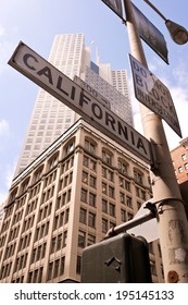 San Francisco California Street Sign