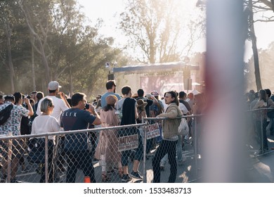 San Francisco, California United States October 4 2019: Hardly Strictly Bluegrass Festival Crowds