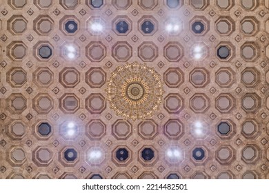 SAN FRANCISCO, CALIFORNIA, USA - OCTOBER 15, 2022: Ceiling Of Asian Art Museum During The Day