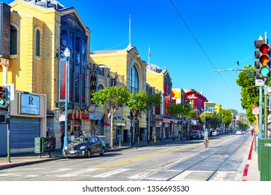 San Francisco, California, USA - September 10, 2018: Fisherman's Wharf is a neighborhood and popular tourist attraction in San Francisco.