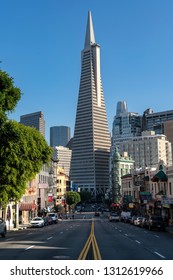 SAN FRANCISCO, CALIFORNIA\USA - JANUARY 31, 2019: San Francisco cityscapes  are famous for many attractions