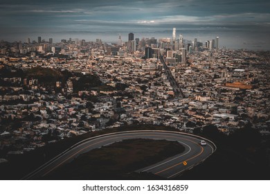 San Francisco City Scape Twin Peaks 