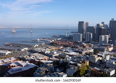 San Francisco city view and a bridge - Shutterstock ID 1662930169
