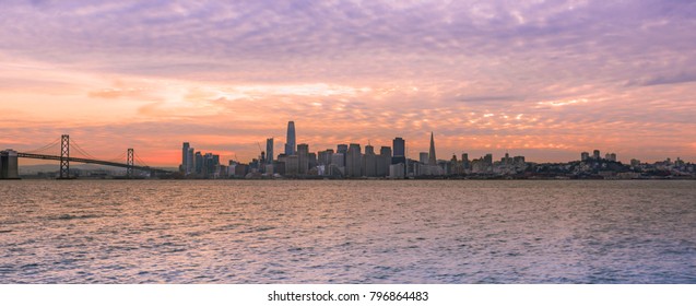 San Francisco Dramatic Winter Sunset, California, United States