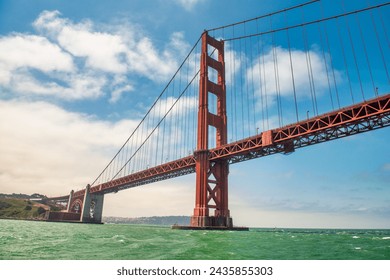 San Francisco, Golden Gate Bridge from a cruise ship. - Powered by Shutterstock