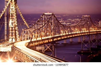 San Francisco Oakland Bay Bridge At