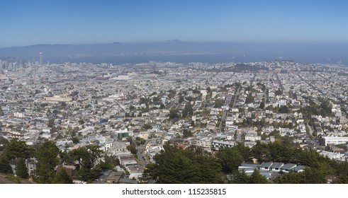 San Francisco, Panoramic View Of The Mission District