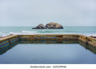 San Francisco. Ruins Of The Sutro Baths.