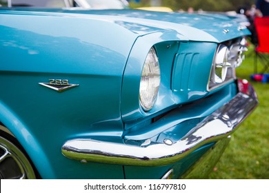 SAN FRANCISCO - SEPTEMBER 29: A 1965 Ford Mustang 289 Convertible Is On Display During The 2012 Jimmy's Old Car Picnic In Golden Gate Park In San Francisco On September 29, 2012