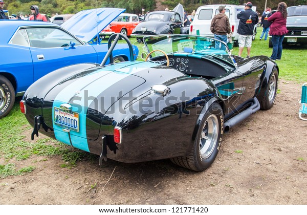 SAN FRANCISCO - SEPTEMBER\
29: A Shelby Cobra 427 is on display during the 2012 Jimmy\'s Old\
Car Picnic in Golden Gate Park in San Francisco on September 29,\
2012