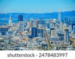 San Francisco Skyline Seen From Twin Peaks