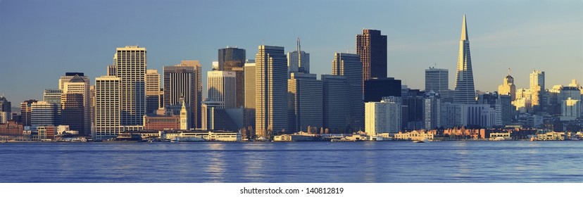 San Francisco Skyline From Treasure Island, San Francisco, California