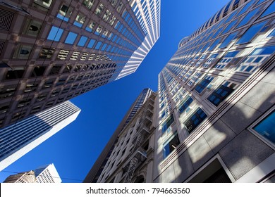 San Francisco - Skyscrapers, Financial district, San Francisco, USA, December 5, 2017