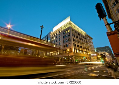 San Francisco Union Square At Night