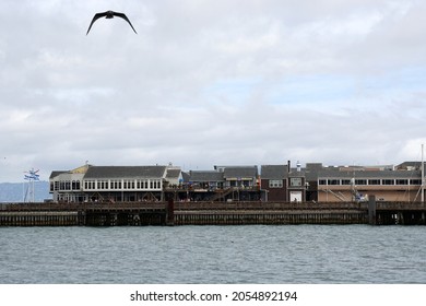 San Francisco USA - 30 Sep 2019 : Landscape Pier 39  in San Francisco, California United States of America - Pier and Travel Shopping Landmark - best point check in 