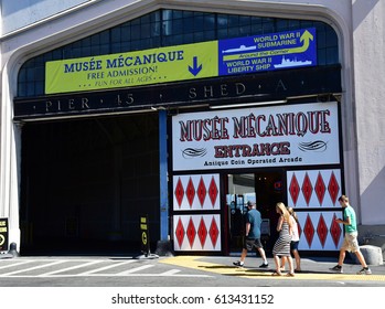 San Francisco; USA - July 13 2016 : Musee Mecanique In The Fishermans Wharf