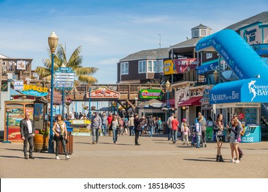 SAN FRANCISCO, USA - MARCH 20: Pier 39 at San Francisco Bay, on March 20, 2014. Pier 39 was first developed by entrepreneur Warren Simmons and opened October 4, 1978
