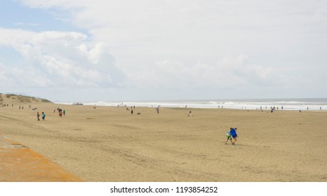 Royalty Free Playing With Fire On Beach Stock Images Photos