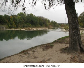 San Gabriel River At Blue Hole Park In Georgetown, Texas