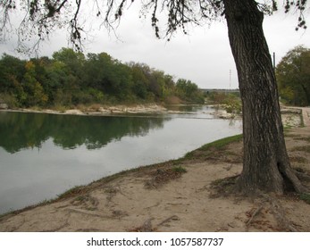 San Gabriel River At Blue Hole Park In Georgetown, Texas