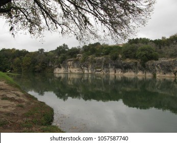 San Gabriel River At Blue Hole Park In Georgetown, Texas