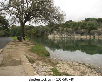 San Gabriel River At Blue Hole Park In Georgetown, Texas