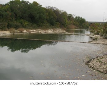 San Gabriel River At Blue Hole Park In Georgetown, Texas