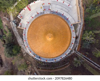 San Gabriel Valley Temple From Above During The Day