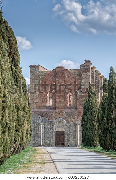 San Galgano Church Without Ceiling No Stock Image Download Now