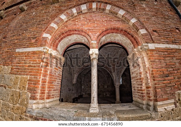 San Galgano Church Without Ceiling No Stock Photo Edit Now 671456890