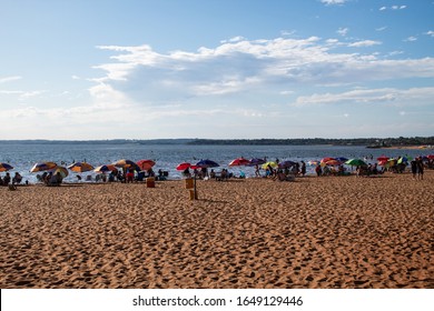 San Jose Beach In Encarnacion Paraguay