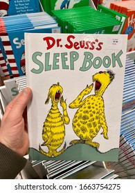 San Jose, CA - February 28, 2020: Dr. Seuss Sleep Book At A Warehouse Store. Famous Kids Author.