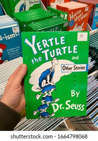 San Jose, CA - February 28, 2020: “Yertle The Turtle And Other Stories” By Dr. Seuss Hard Cover Book.