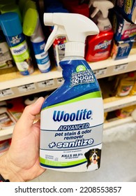 San Jose, CA - September 19, 2022: Bottle Of Woolite Advanced Pet Stain And Odor Remover.