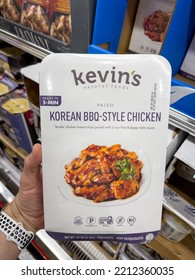 San Jose, CA - September 28, 2022: Kevins Paleo Korean BBQ Style Chicken Meal. Ready In 5 Minutes.