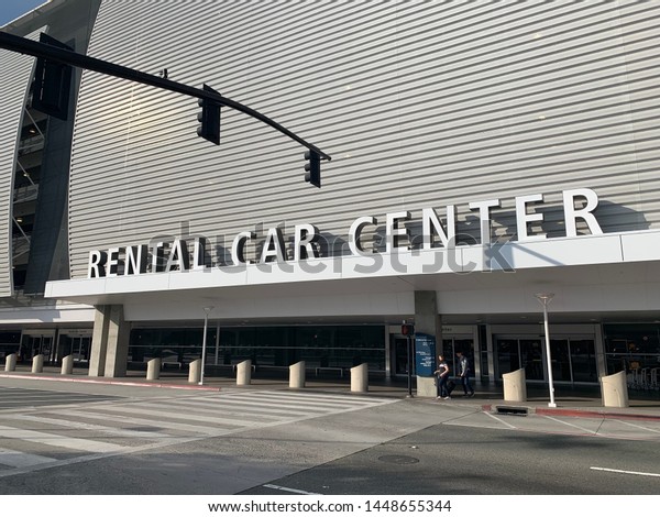 San Jose, CA (USA) - July 6, 2019. The Norman Y.\
Mineta San Jose International Airport, is Silicon Valley\'s airport.\
It is the second-busiest airport followed by SFO in the San\
Francisco Bay Area.