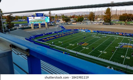 San Jose, CA, USA - October 24, 2020: CEFCU Stadium, The San Jose State University Football Stadium