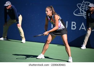 SAN JOSE, CAU.S.A. – AUGUST 7, 2022:  Daria Kasatkina (RUS) Competes In The Finals At The Mubadala Silicon Valley Classic.