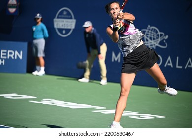 SAN JOSE, CAU.S.A. – AUGUST 7, 2022:  Daria Kasatkina (RUS) Competes In The Finals At The Mubadala Silicon Valley Classic.