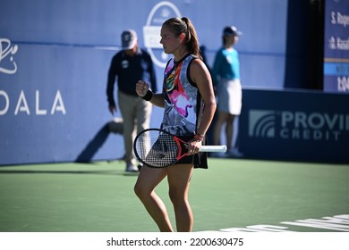 SAN JOSE, CAU.S.A. – AUGUST 7, 2022:  Daria Kasatkina (RUS) Competes In The Finals At The Mubadala Silicon Valley Classic.