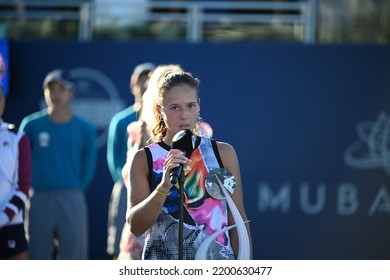 SAN JOSE, CAU.S.A. – AUGUST 7, 2022:  Daria Kasatkina (RUS) Wins The Mubadala Silicon Valley Classic.