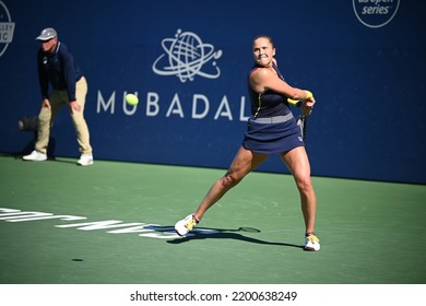 SAN JOSE, CAU.S.A. – AUGUST 7, 2022:  Shelby Rogers (USA) Competes In The Finals At The Mubadala Silicon Valley Classic.