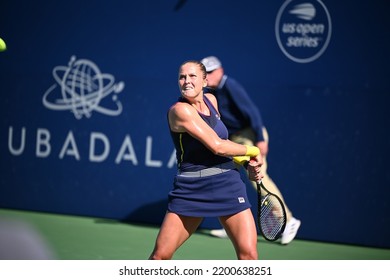 SAN JOSE, CAU.S.A. – AUGUST 7, 2022:  Shelby Rogers (USA) Competes In The Finals At The Mubadala Silicon Valley Classic.