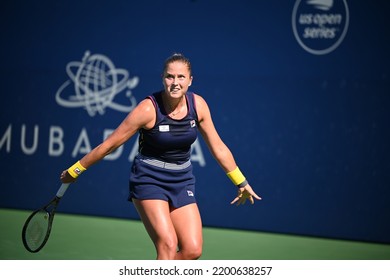 SAN JOSE, CAU.S.A. – AUGUST 7, 2022:  Shelby Rogers (USA) Competes In The Finals At The Mubadala Silicon Valley Classic.