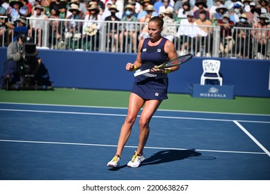 SAN JOSE, CAU.S.A. – AUGUST 7, 2022:  Shelby Rogers (USA) Competes In The Finals At The Mubadala Silicon Valley Classic.