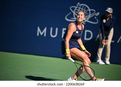 SAN JOSE, CAU.S.A. – AUGUST 7, 2022:  Shelby Rogers (USA) Competes In The Finals At The Mubadala Silicon Valley Classic.