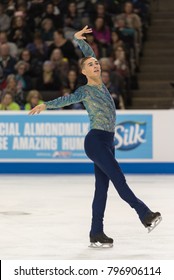 San Jose, CA/U.S.A. - January 6, 2018 Adam Rippon Performs During The Men's Freeskate At The U.S. National Figure Skating Championships