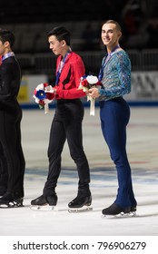 San Jose, CA/U.S.A.  - January 6, 2018. Adam Rippon At The Medal Ceremony During The U.S. National Figure Skating Championships